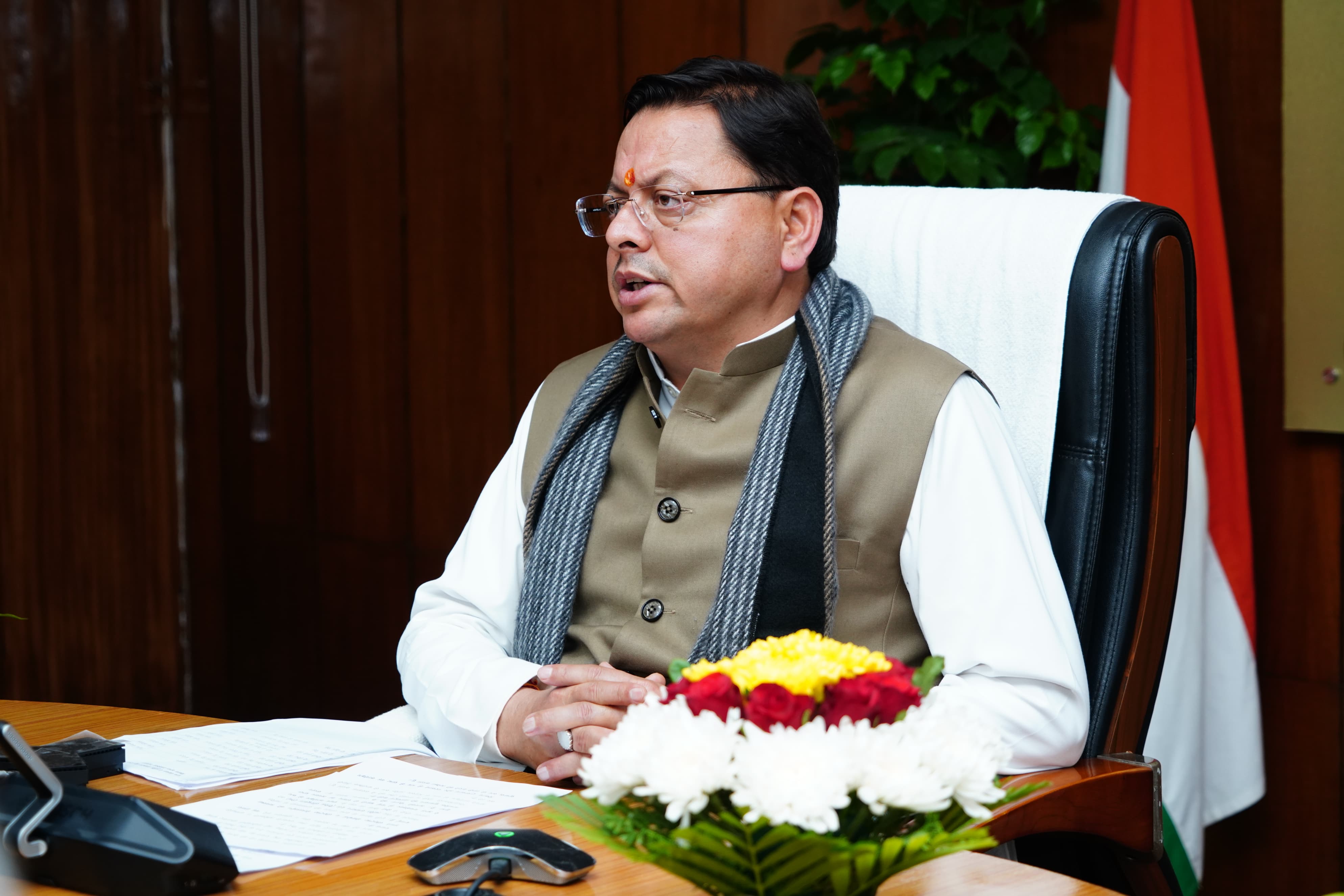 Chief Minister पुष्कर सिंह धामी. Chief Minister पुष्कर सिंह धामी.