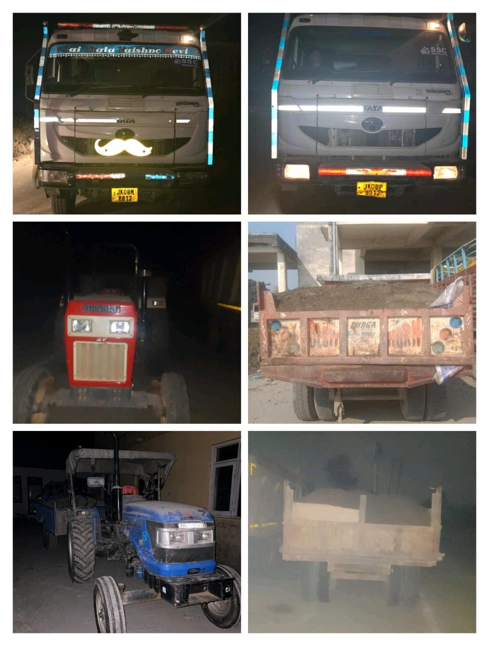 08 vehicles involved in illegal mining seized