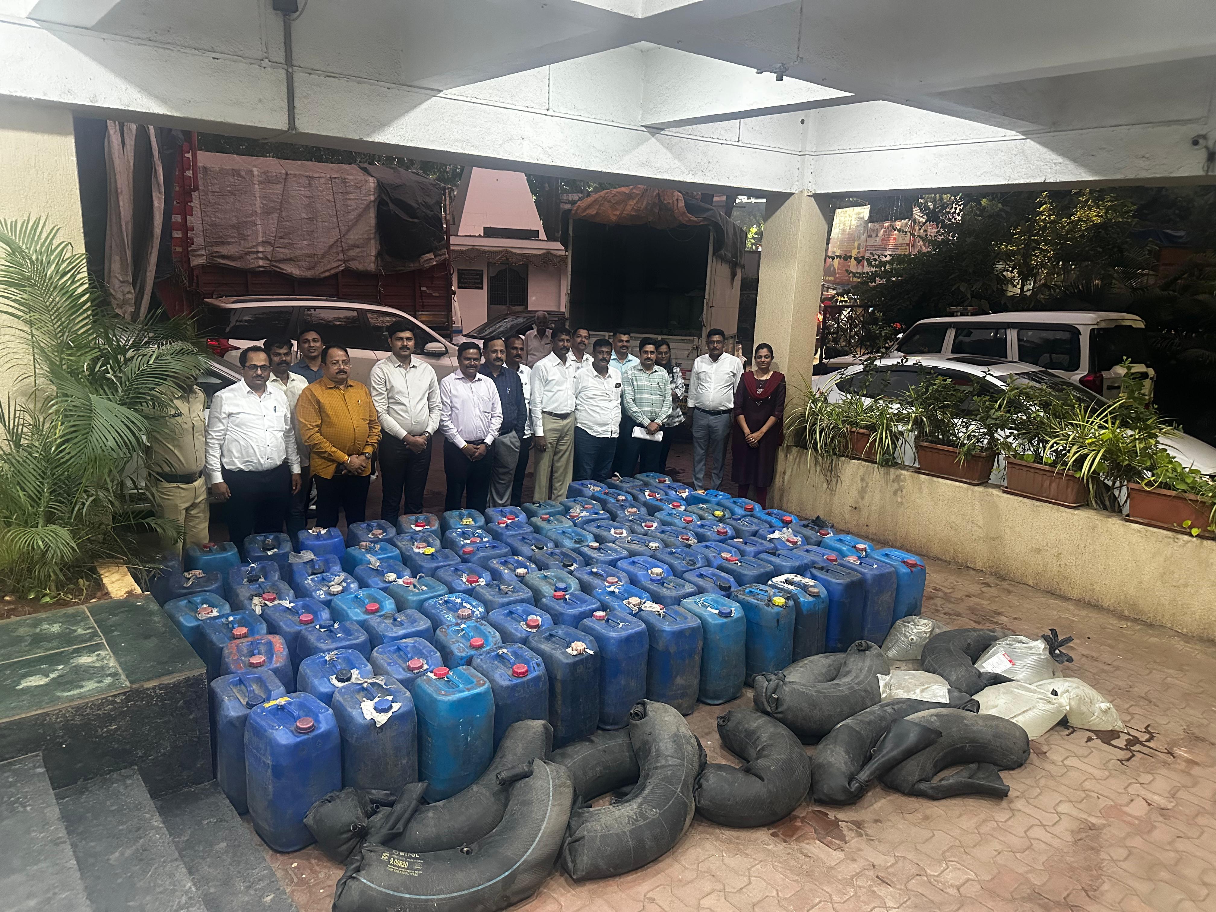Illegal country liquor seized in Thane district rural