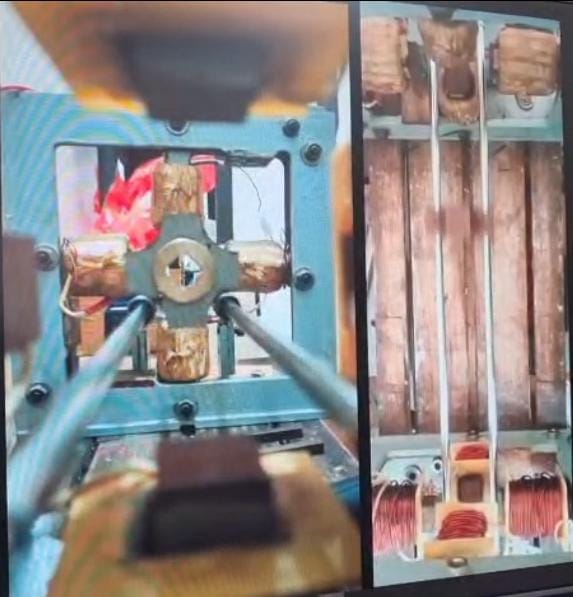 तैयार की जा रही मशीन