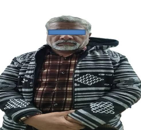 अररिया फोटो:गिरफ्तार फरार अपराधी की तस्वीर