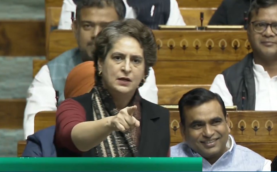 प्रियंका गांधी लोकसभा में