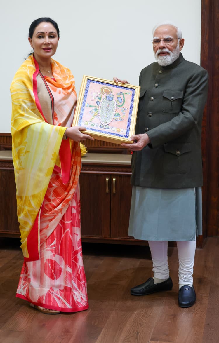 पीएम नरेंद्र मोदी से मिली उपChief Minister  दीया कुमारी