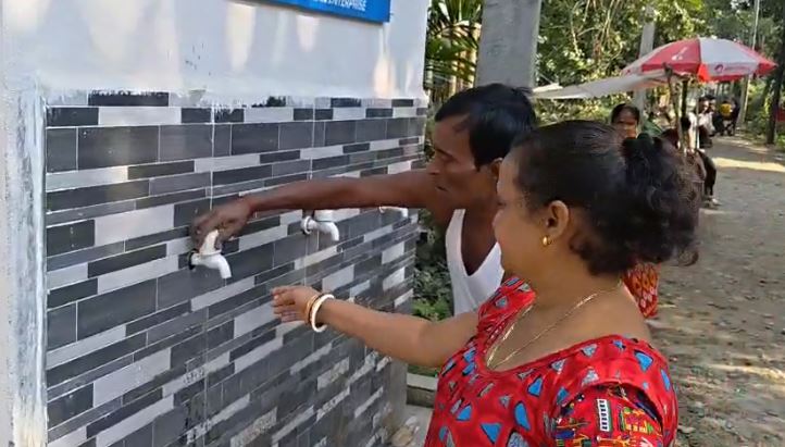 सोलर चालित पेयजल टैंक बंद