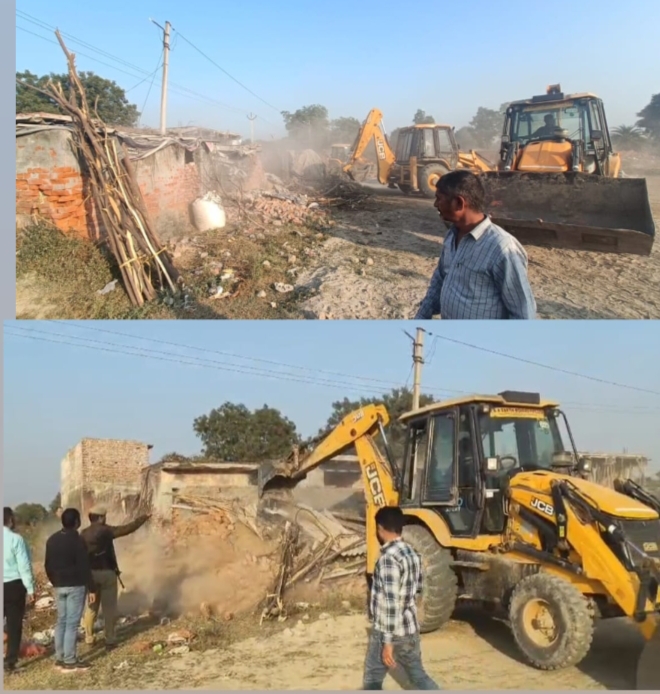 यमुना विकास प्राधिकार ने करोड़ों की जमीन को अवैध कब्जे से मुक्त करवाया