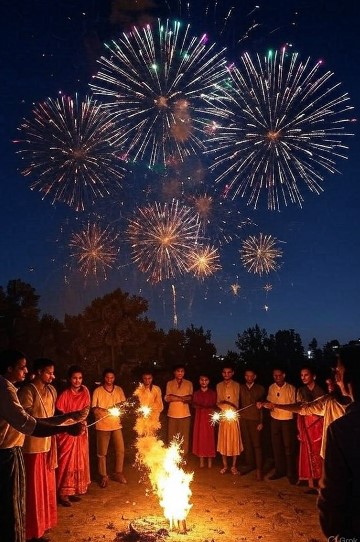 दीपावली का प्रतीकात्मक चित्र