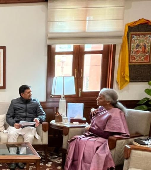 सिकंदर कुमार की निर्मला सीतारमन से भेंट सिकंदर कुमार की निर्मला सीतारमन से भेंट