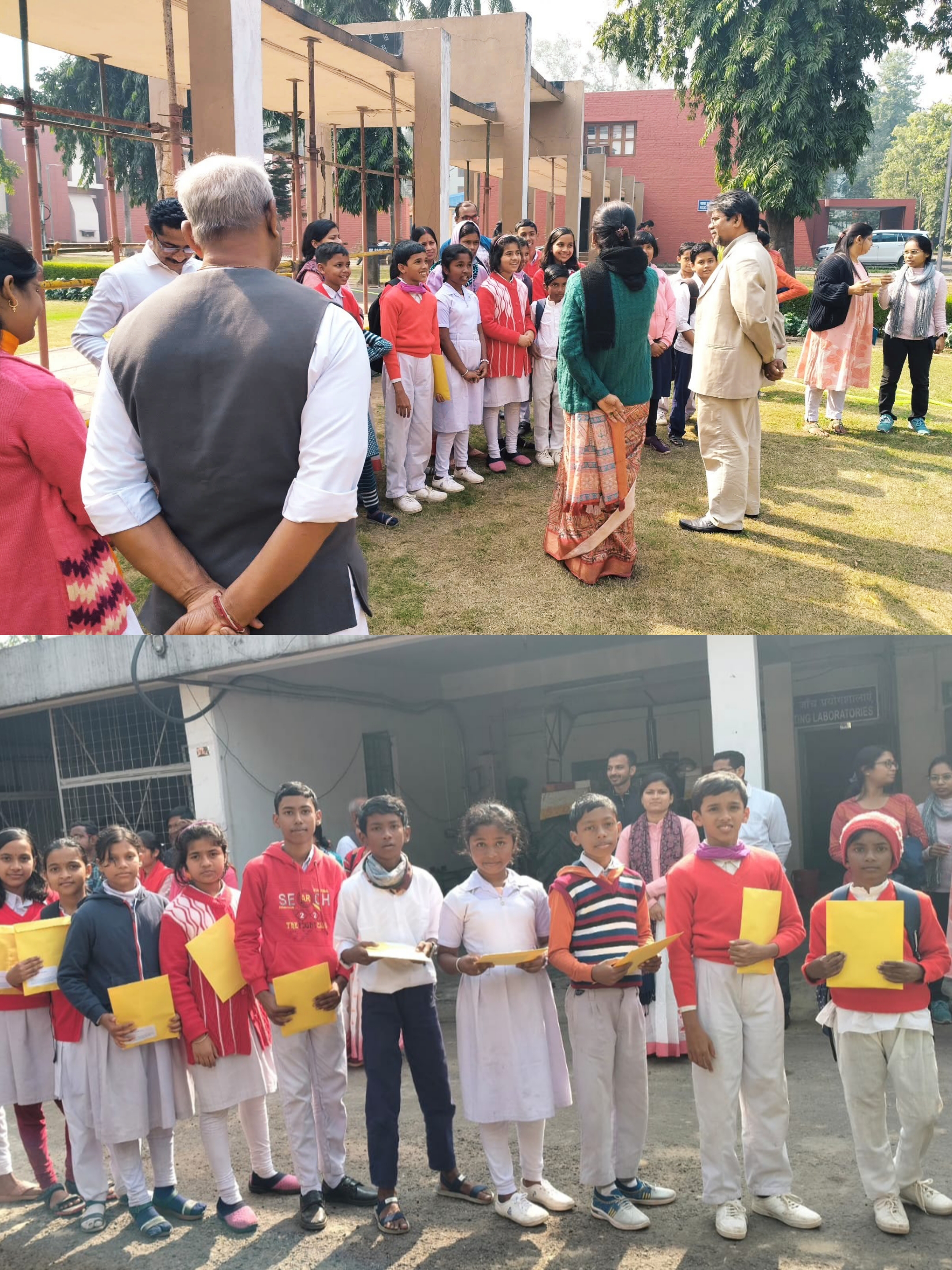आईआईटी खड़गपुर में शैक्षणिक भ्रमण के दौरान सरस्वती शिशु मंदिर, मादपुर के विद्यार्थी। आईआईटी खड़गपुर में शैक्षणिक भ्रमण के दौरान सरस्वती शिशु मंदिर, मादपुर के विद्यार्थी।