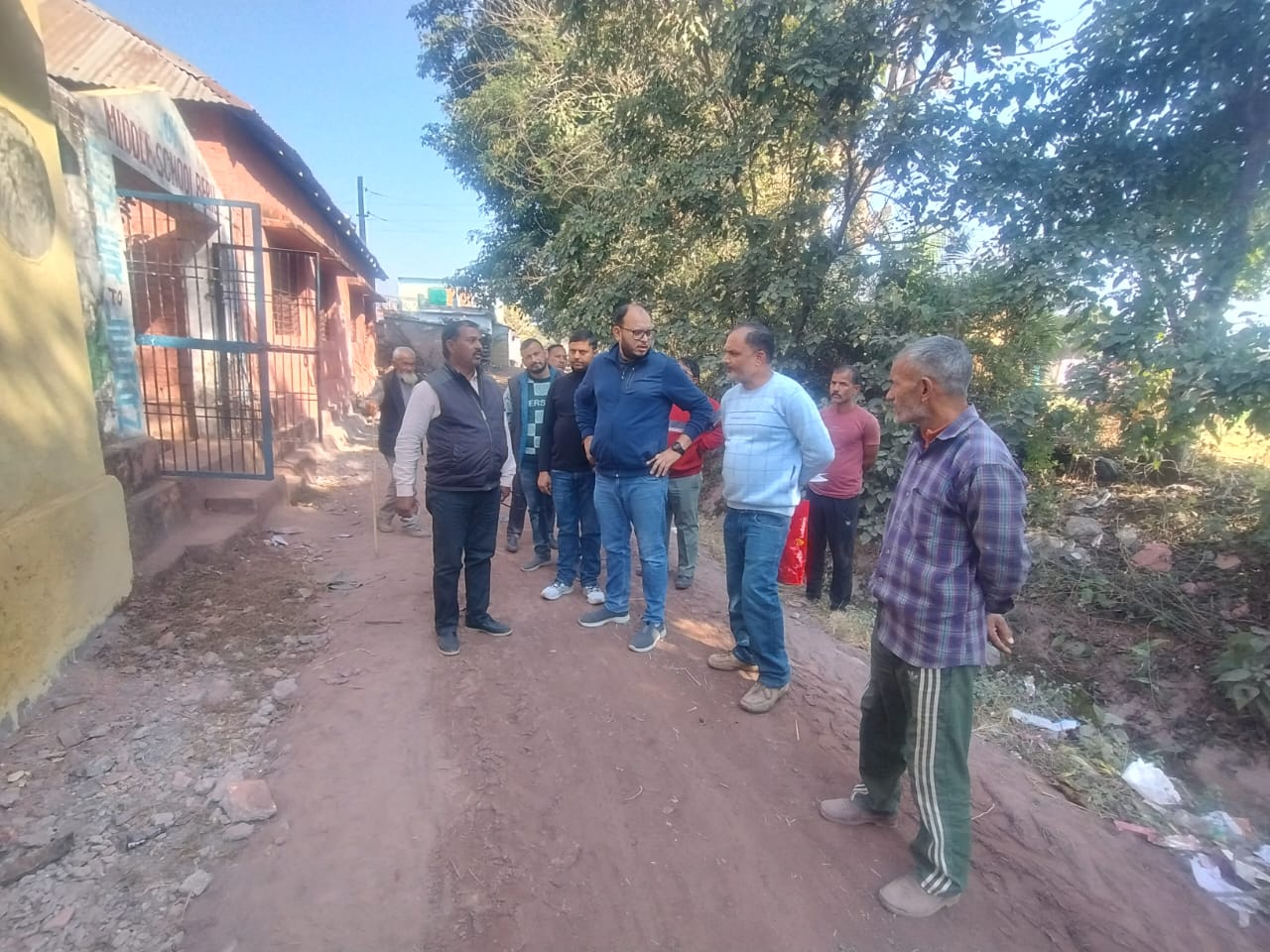 Inspection of development works in Panchayat Pallan of Block Bilawar Inspection of development works in Panchayat Pallan of Block Bilawar