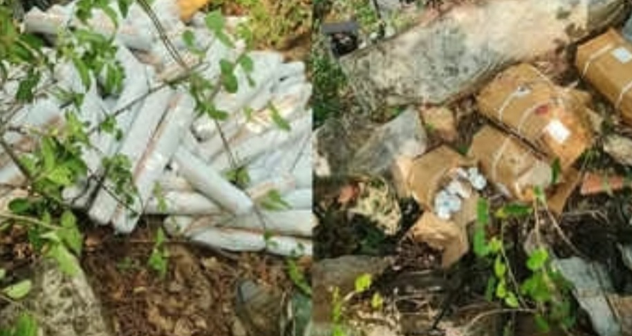 फाइल फोटो बरामद विस्फोटक