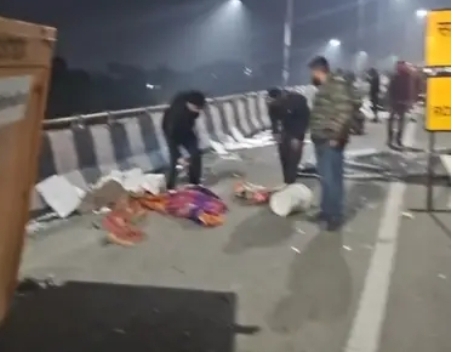 दुर्घटना स्थल का नजारा