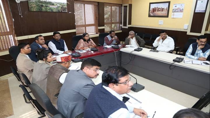 कलेक्टर ने बैठक लेकर विभागीय अधिकारियों को मास्टर प्लान में सहयोग करने के दिए निर्देश