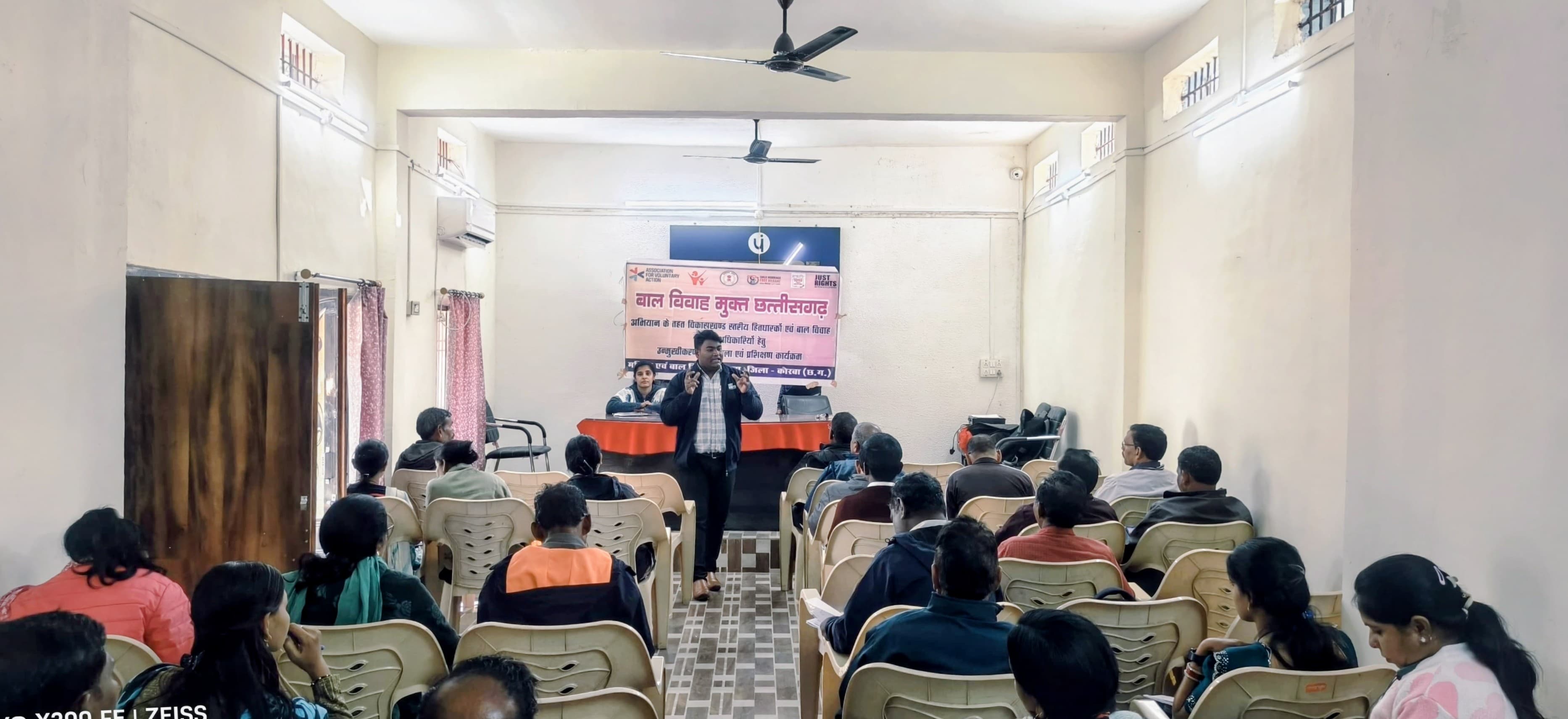 बाल विवाह मुक्त भारत अभियान के तहत कोरबा एवं कटघोरा जनपद में एक दिवसीय कार्यशाला हुई सम्पन्न