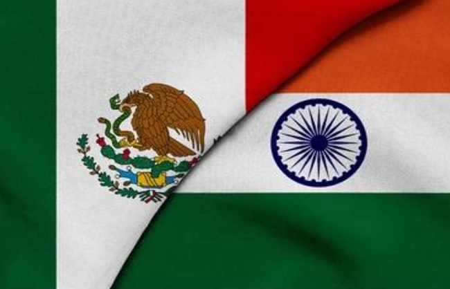 भारत-मेक्सिको के लोगो का प्रतीकात्‍मक चित्र