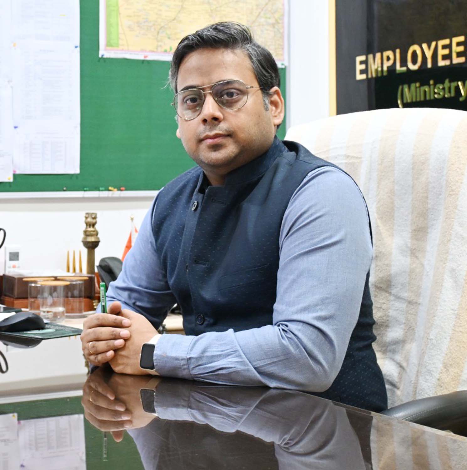 ईएसआईसी के उप-क्षेत्रीय कार्यालय प्रमुख एवं निदेशक सुनील यादव। ईएसआईसी के उप-क्षेत्रीय कार्यालय प्रमुख एवं निदेशक सुनील यादव।