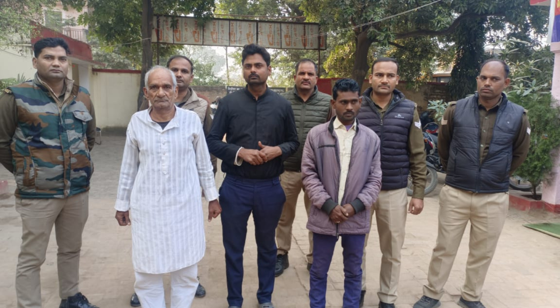 धर्म परिवर्तन कराने के मामले में गिरफ्तार आरोपित। धर्म परिवर्तन कराने के मामले में गिरफ्तार आरोपित।
