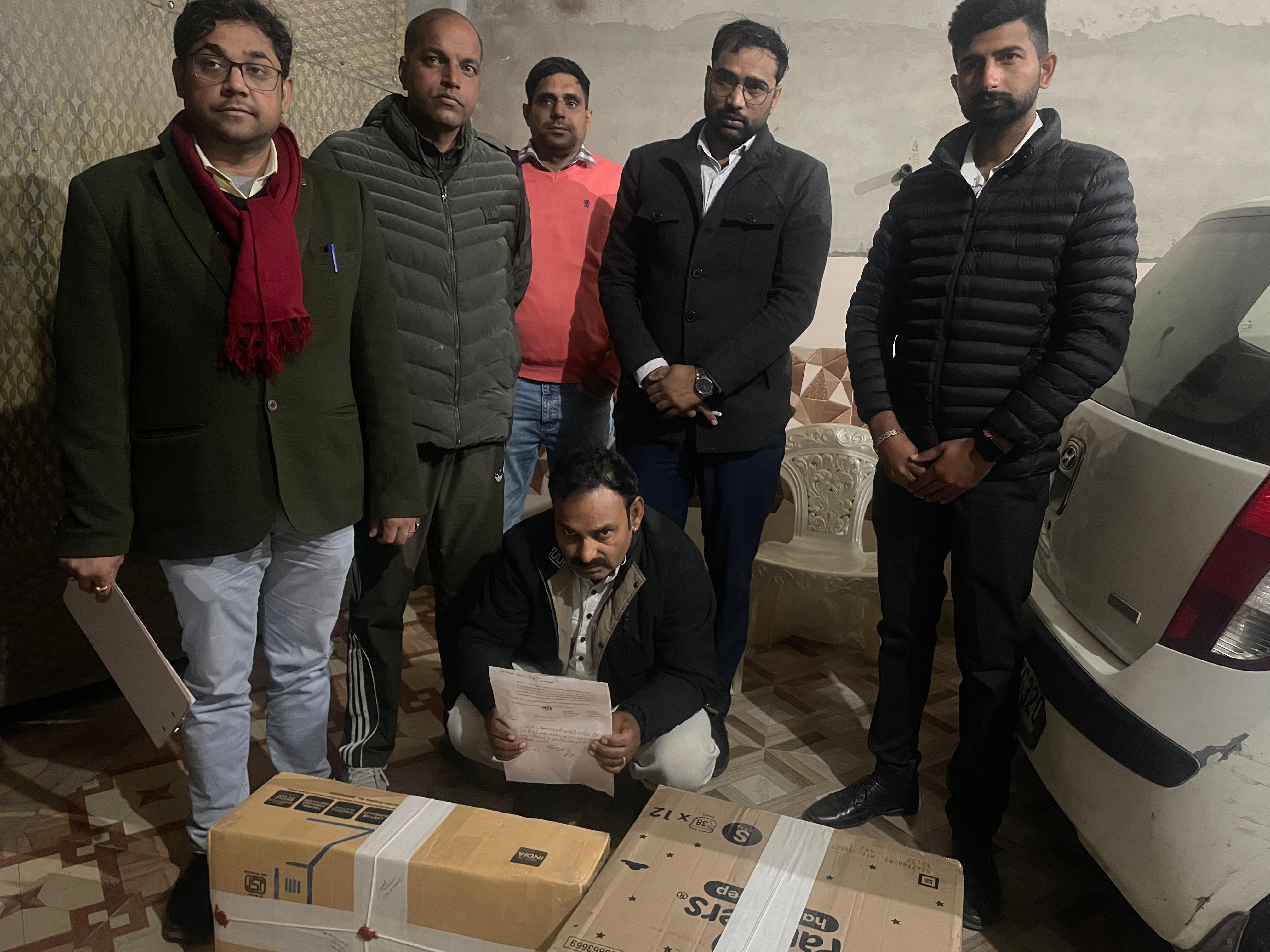 पकड़ी गई नशीली गोलियां.