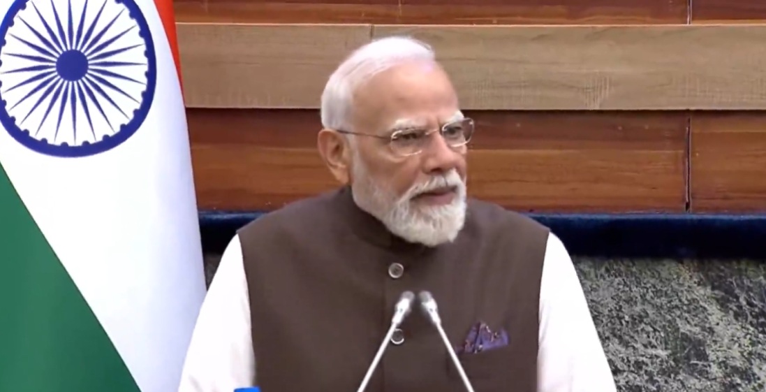 भारत के प्रधानमंत्री नरेन्द्र मोदी इथियोपिया की संसद के संयुक्त सत्र को संबोधित करते। फोटो - प्रधानमंत्री नरेन्द्र मोदी का एक्स हैंडल