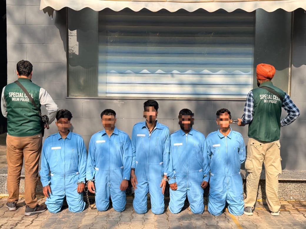 आरजू और अनमोल बिश्नोई गैंग के पकड़े गए आरोपितों की फोटो