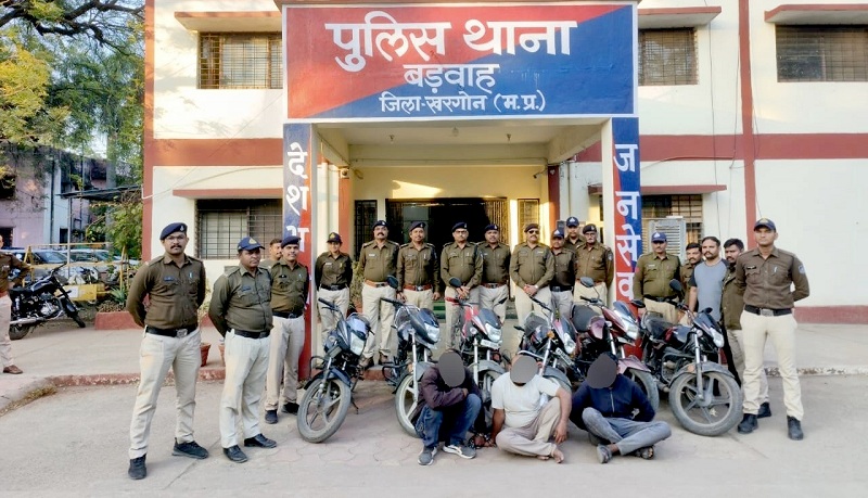 मप्र पुलिस की वाहन चोरों पर बड़ी कार्रवाई