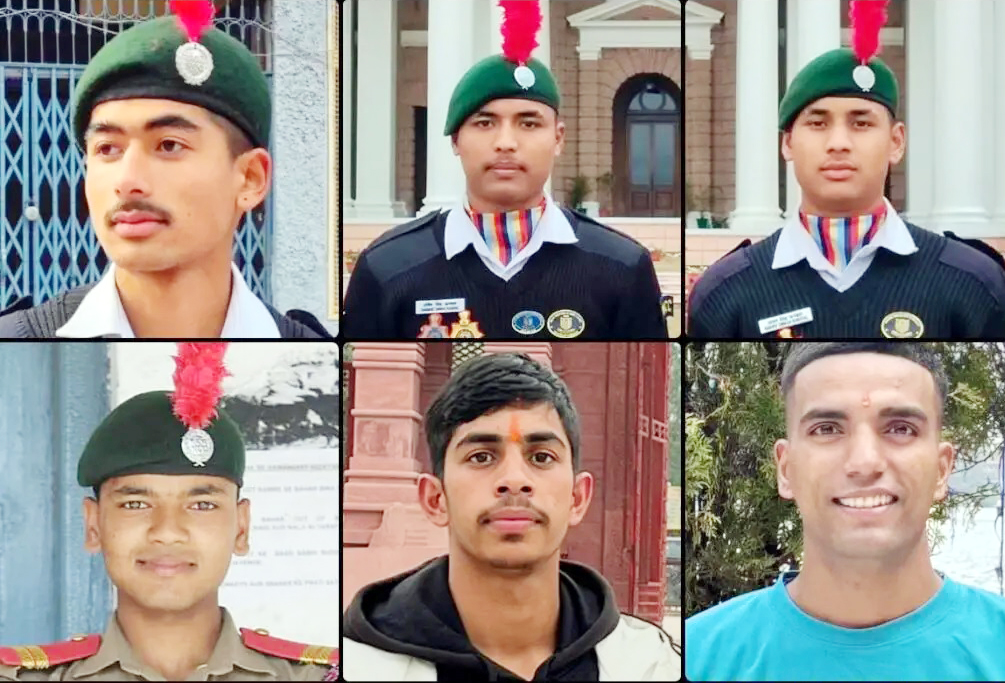अग्निवीर के रूप में चयनित पूर्व छात्र। अग्निवीर के रूप में चयनित पूर्व छात्र।