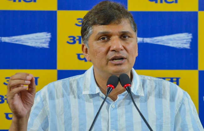 आम आदमी पार्टी (आआपा) के दिल्ली प्रदेश अध्यक्ष सौरभ भारद्वाज (फाइल फोटो)।