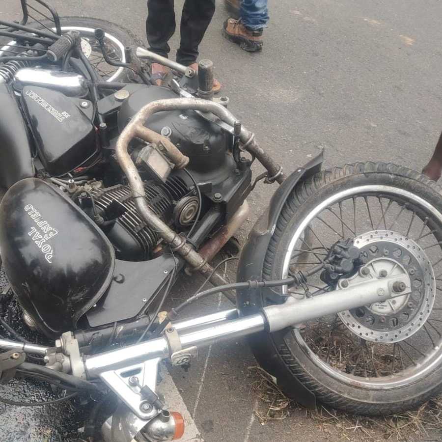 दुर्घटनाग्रस्त बाइक