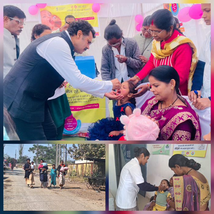 महापौर ने बच्चों को पोलियो की दवा पिलाकर पल्स पोलियो अभियान का किया शुभारंभ महापौर ने बच्चों को पोलियो की दवा पिलाकर पल्स पोलियो अभियान का किया शुभारंभ