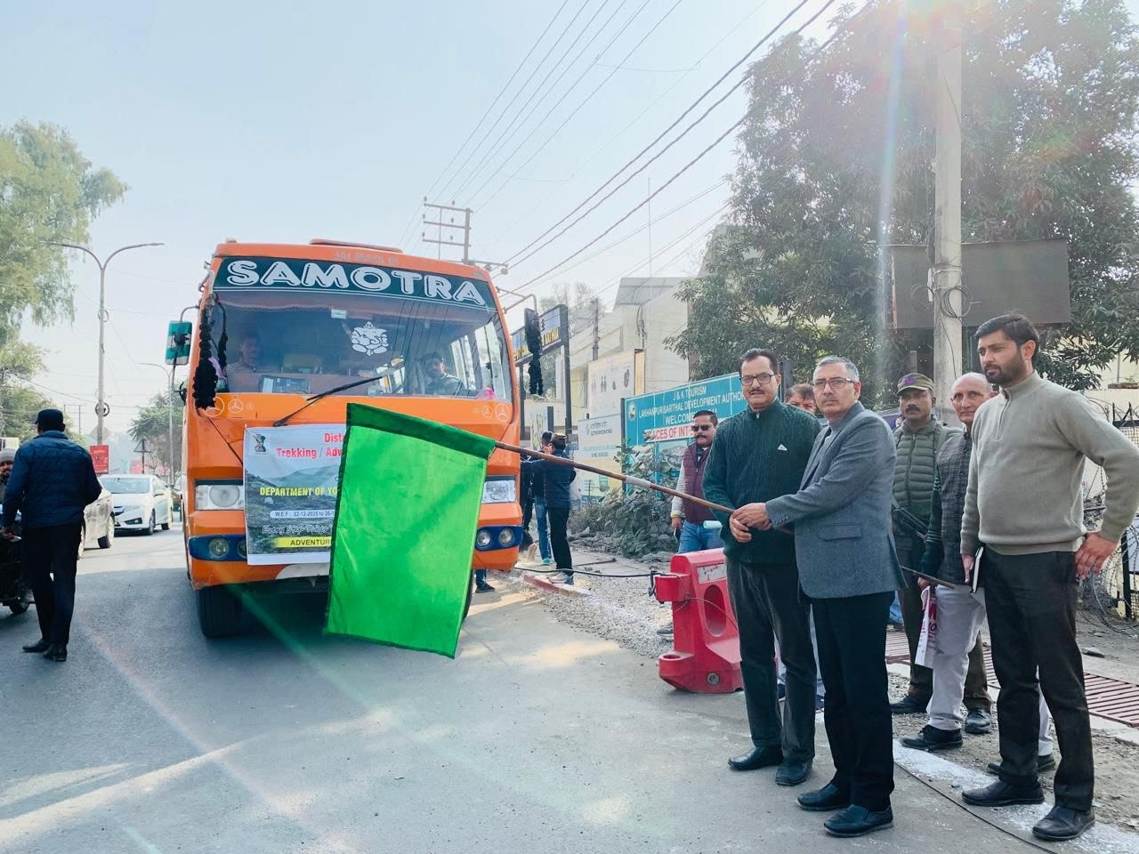 DC Kathua flagged off 60 young trekkers