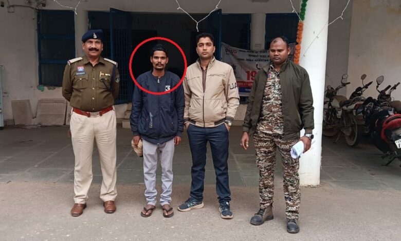 पुलिस के गिरफ्त में आरोपी पुलिस के गिरफ्त में आरोपी