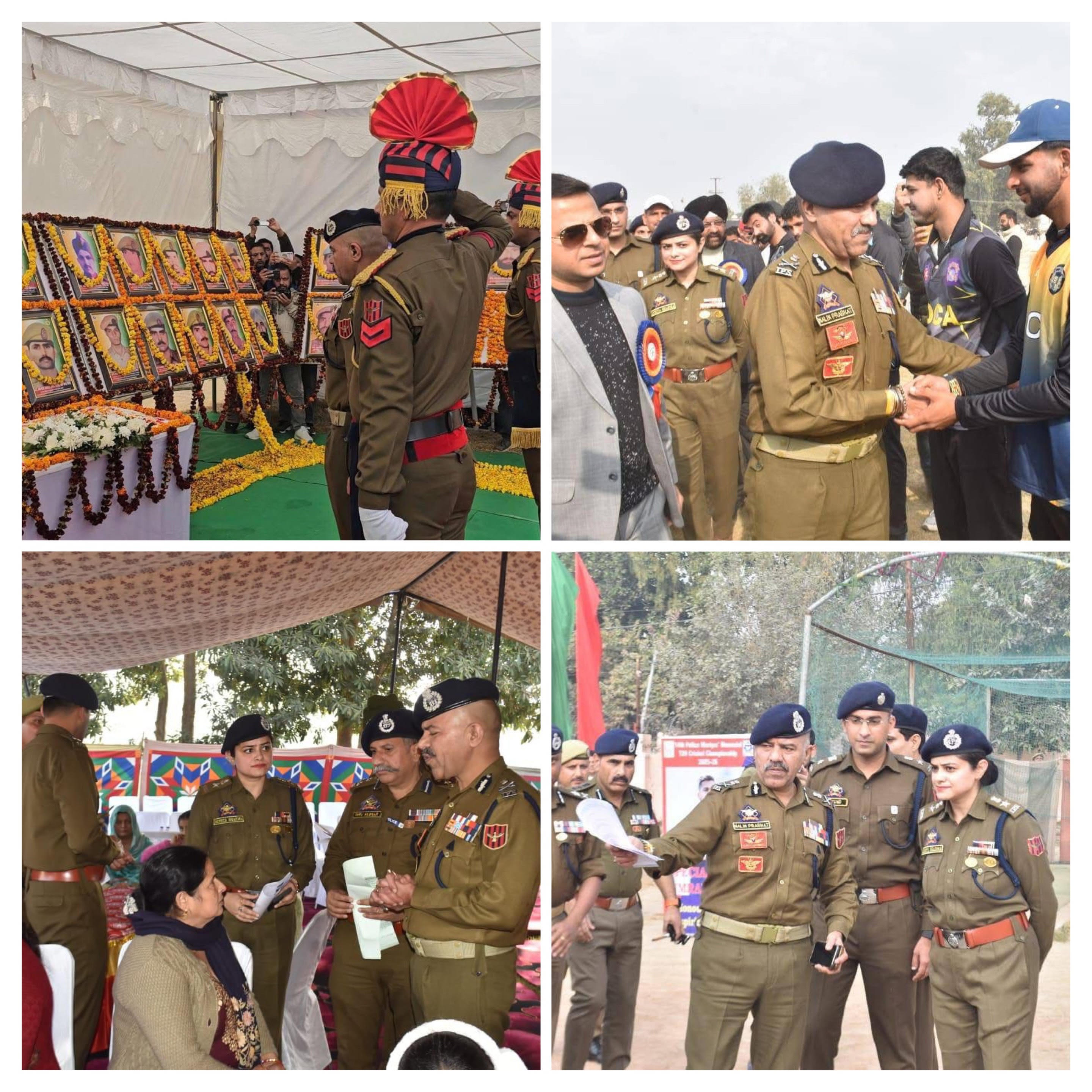 DGP inaugurates 14th Police Martyrs Memorial T-20 Cricket Championship, pays tribute to martyrs