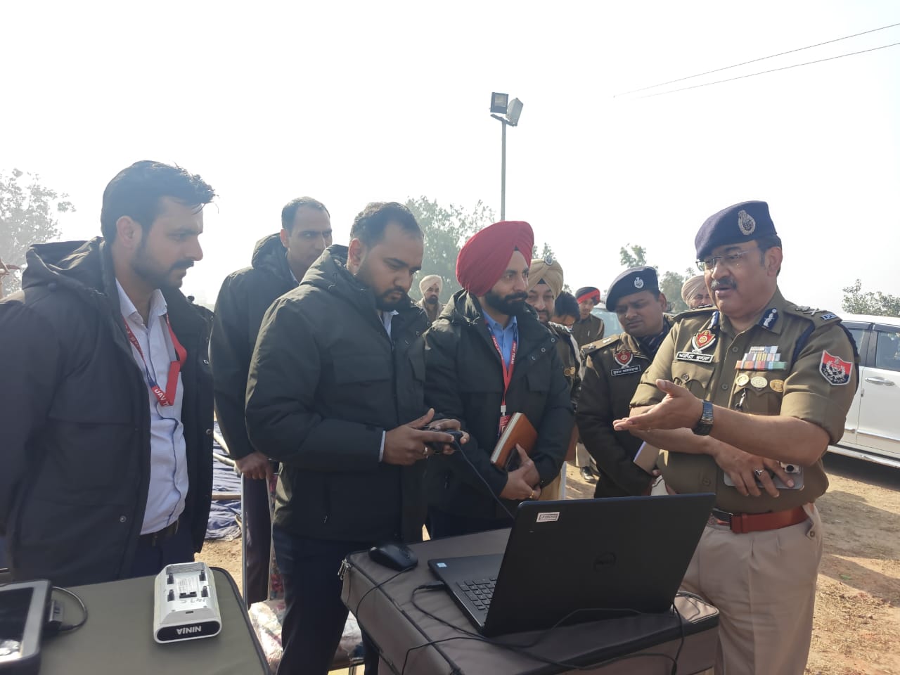 पंजाब के स्पेशल डीजीपी फतेहगढ़ साहिब में सुरक्षा प्रबंधों का जायजा लेते हुए