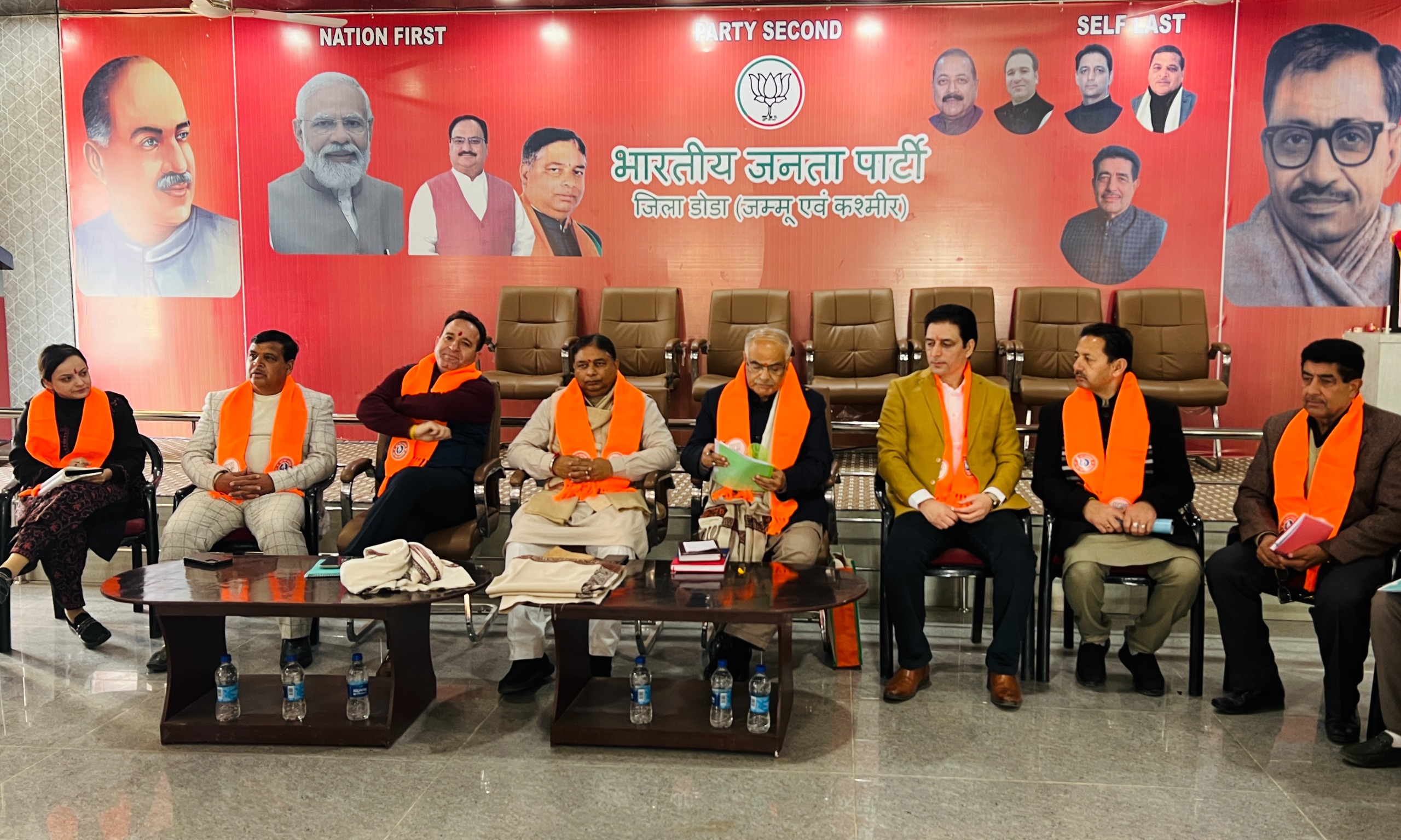 सत, सुनील, अशोक ने डोडा में संगठनात्मक बैठक को संबोधित किया