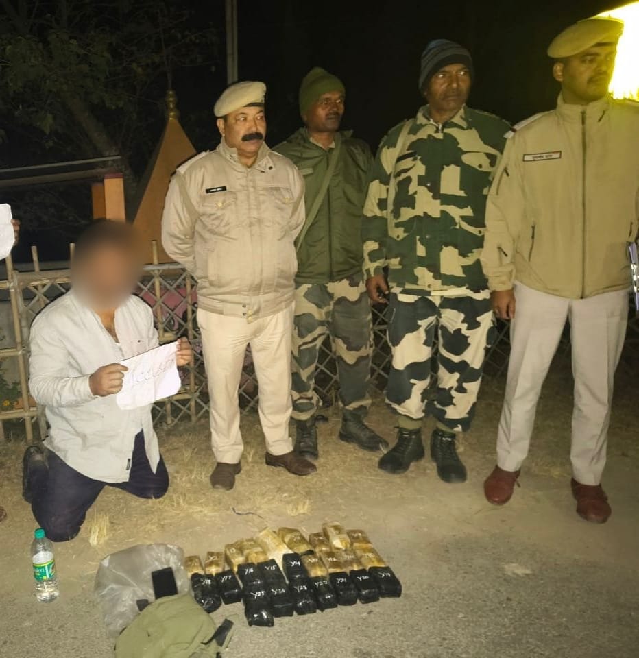 Image related to the Sribhumi Police and BSF Arrest Drug Peddler, Seize Yaba Tablets Worth ₹2 Crore.