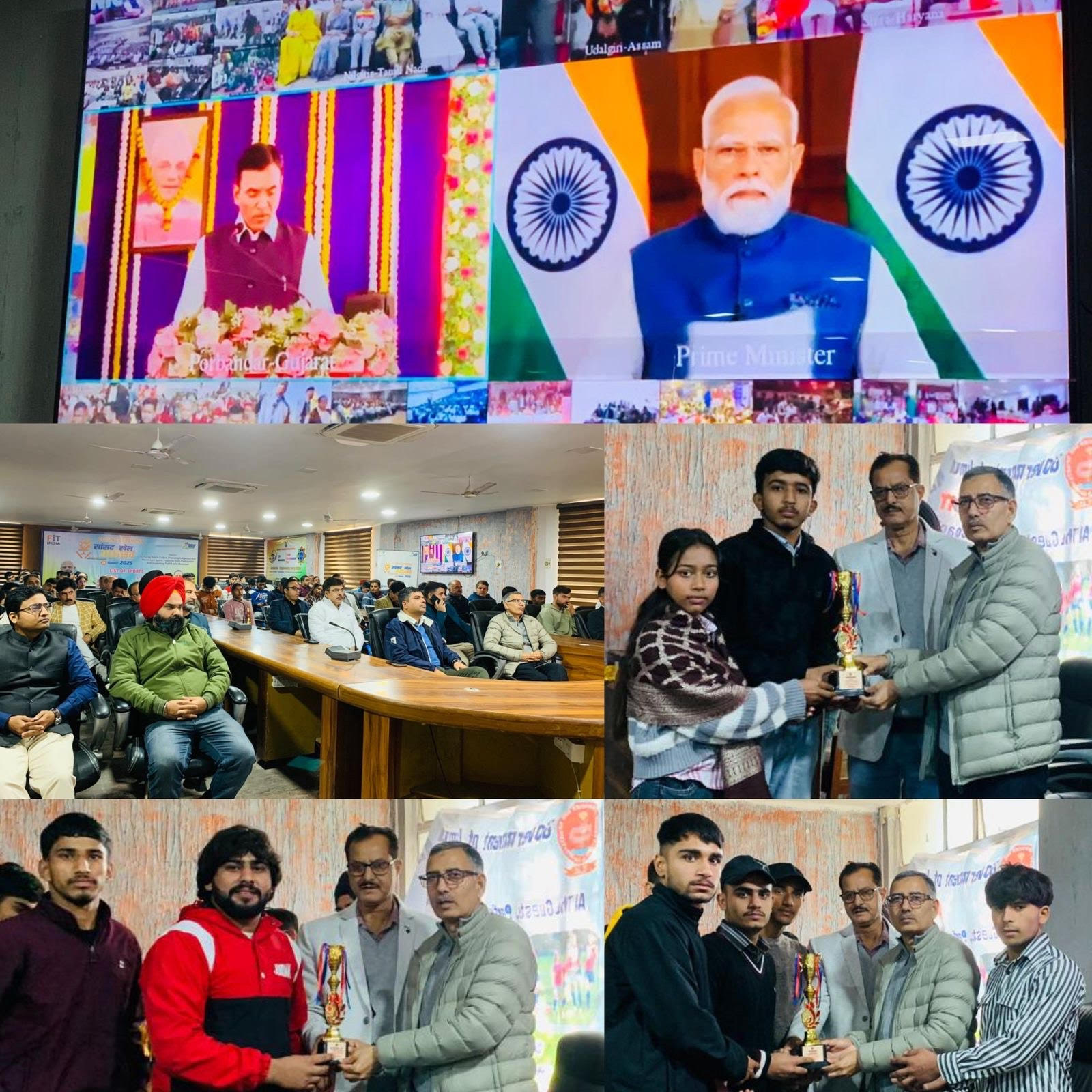 DC distributed prizes to the winners at the closing ceremony of the Parliament Sports Competition.