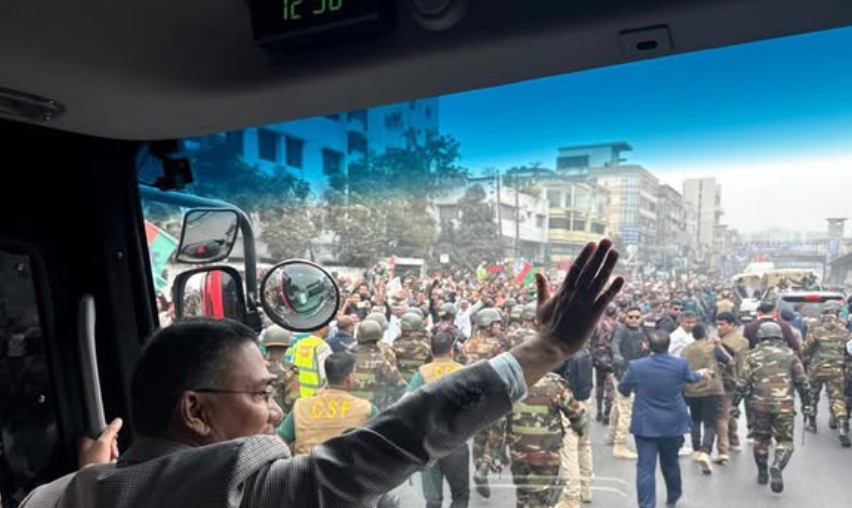 तारिक रहमान को ढाका पहुंचने पर कड़ी सुरक्षा प्रदान की गई है। फोटो - इंटरनेट मीडिया