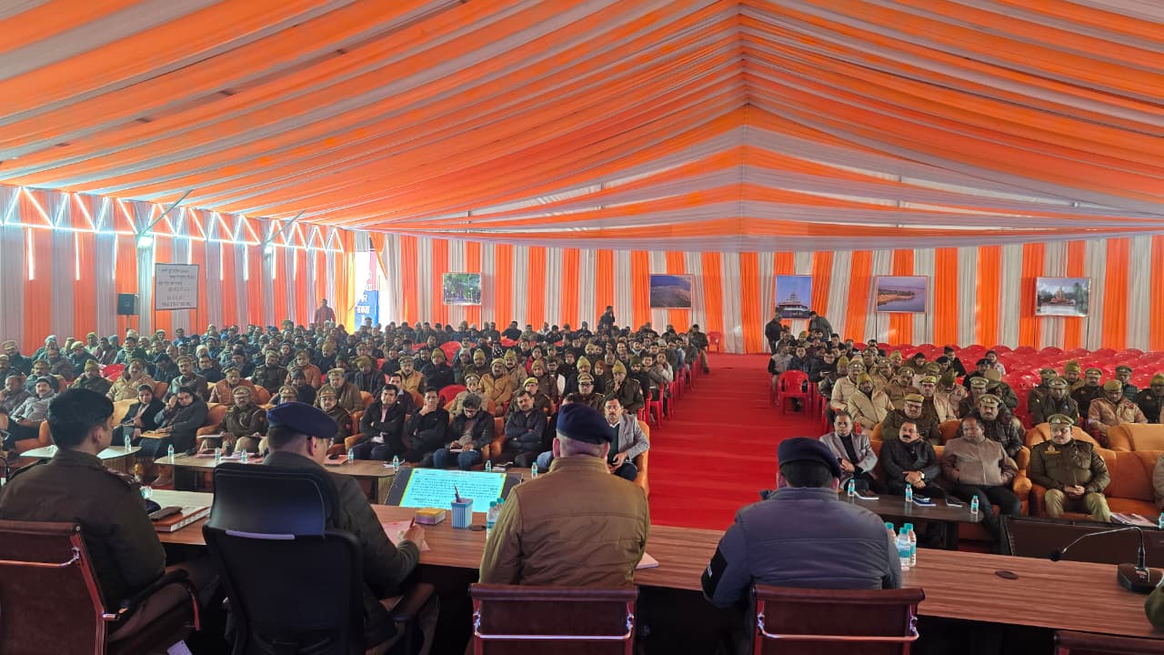 माघ मेला शिविर का छाया चित्र