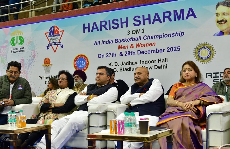 आईजी स्टेडियम में हरीश शर्मा 3x3 ऑल इंडिया बास्केटबॉल चैंपियनशिप का शुभारंभ