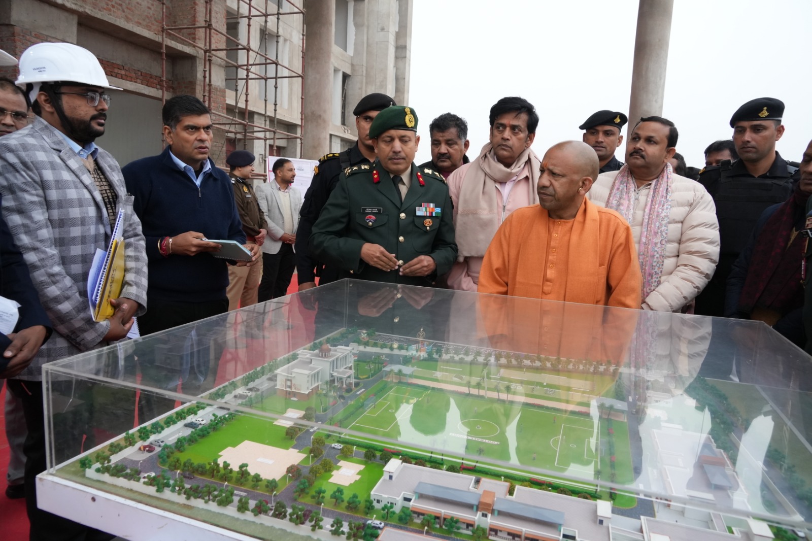 निर्माणाधीन एनसीसी ट्रेनिंग एकेडमी का निरीक्षण किया मुख्यमंत्री ने*