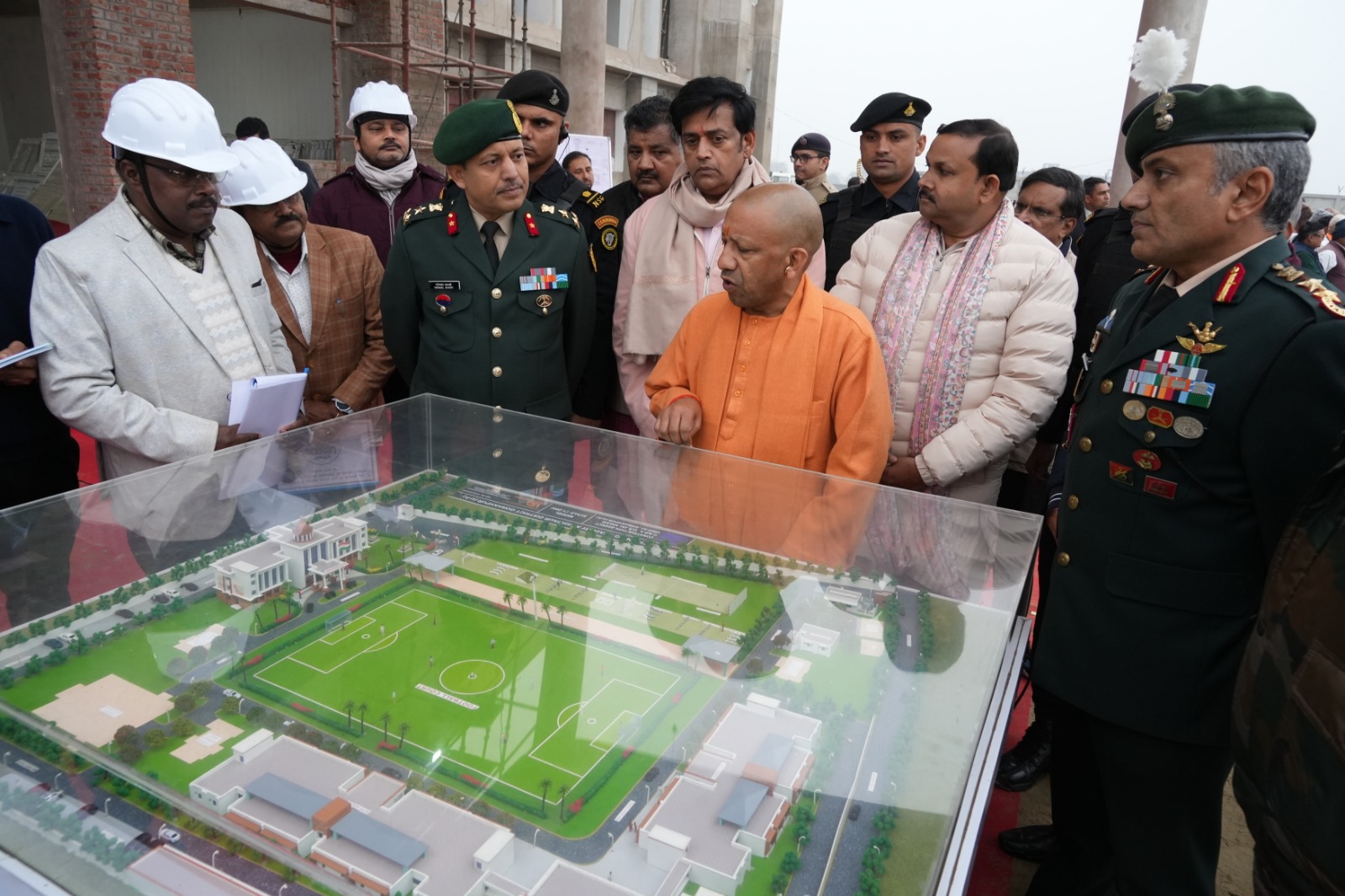 निर्माणाधीन एनसीसी ट्रेनिंग एकेडमी का निरीक्षण किया मुख्यमंत्री ने*