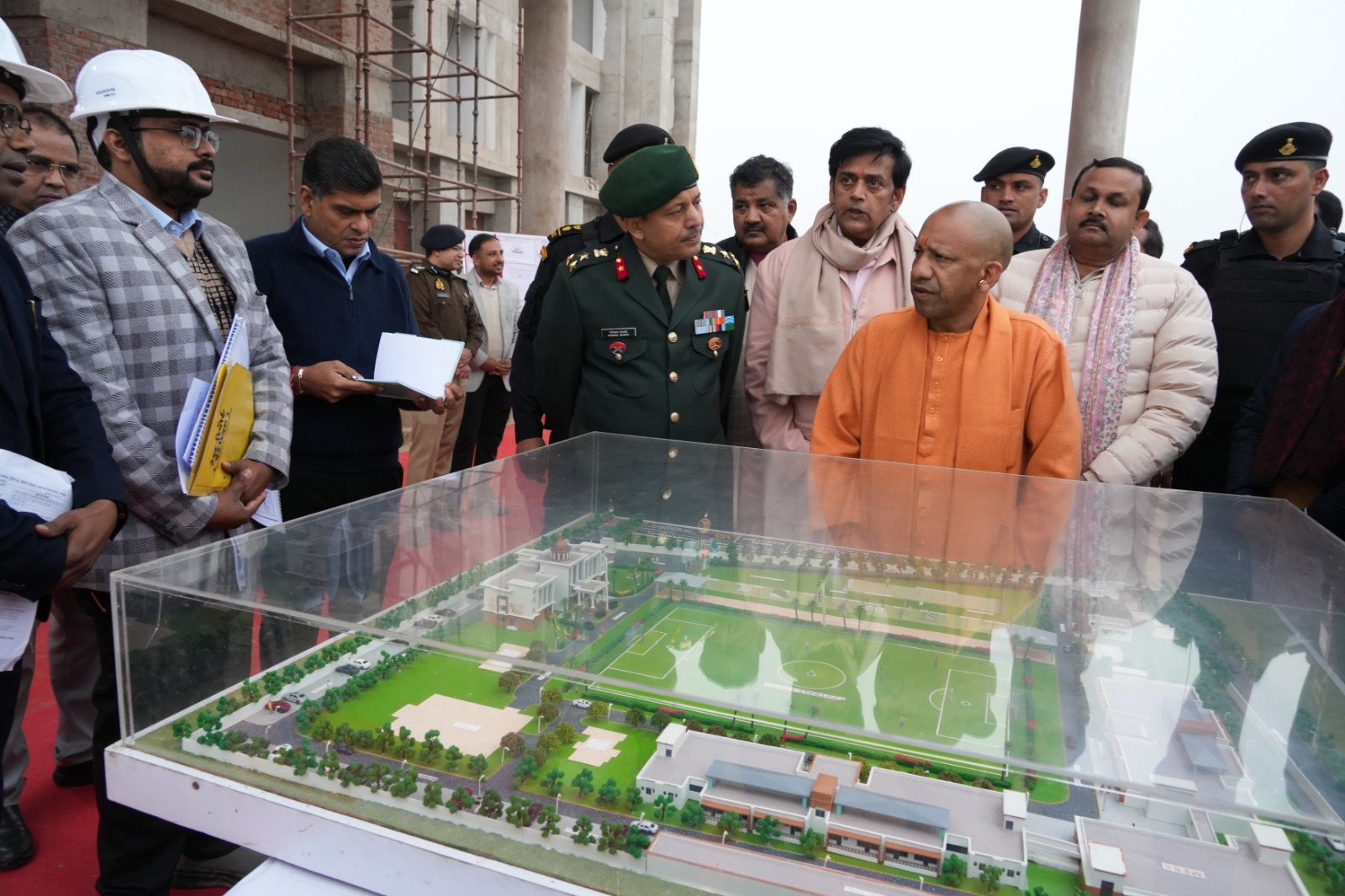 निर्माणाधीन एनसीसी ट्रेनिंग एकेडमी का निरीक्षण किया मुख्यमंत्री ने*