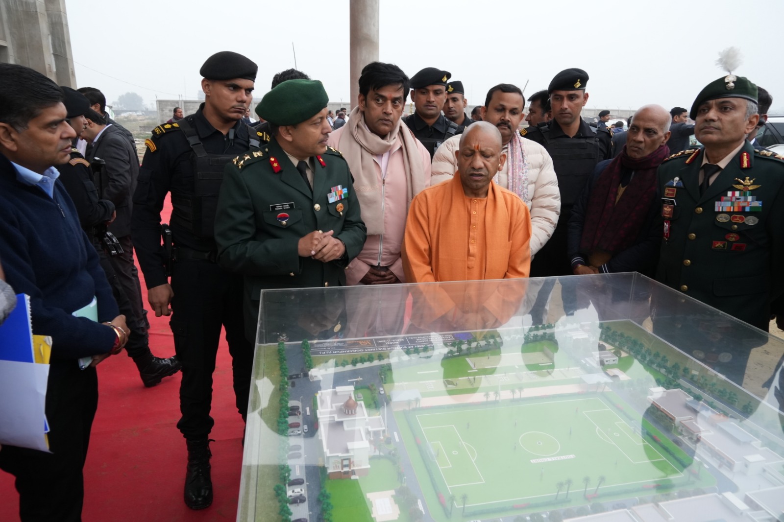 निर्माणाधीन एनसीसी ट्रेनिंग एकेडमी का निरीक्षण किया मुख्यमंत्री ने*