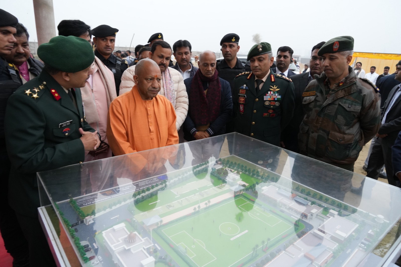 निर्माणाधीन एनसीसी ट्रेनिंग एकेडमी का निरीक्षण किया मुख्यमंत्री ने*