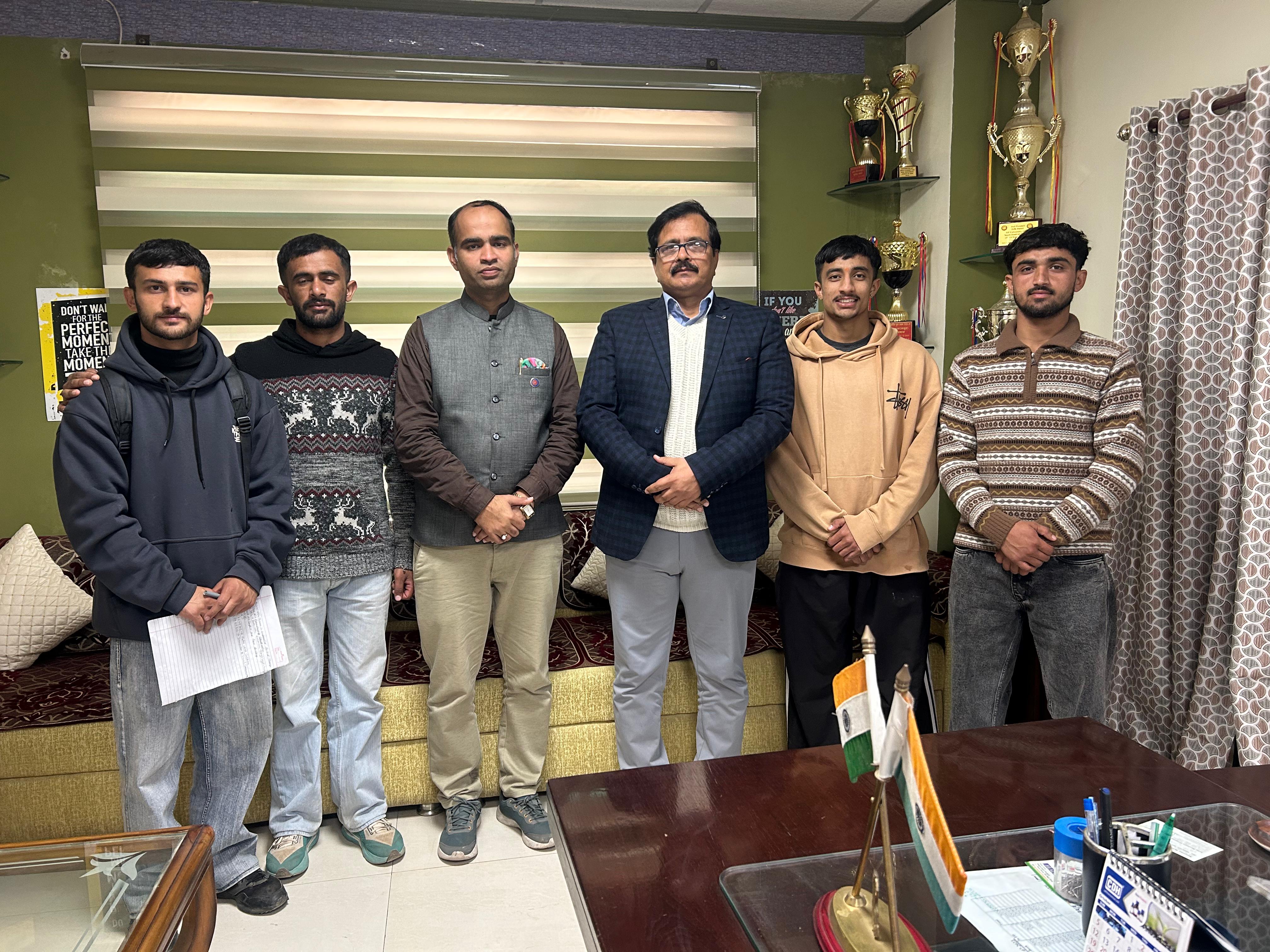 राजकीय स्नातकोत्तर महाविद्यालय, नाहन के छह एनएसएस स्वयंसेवकों का भारतीय सेना में अग्निवीर के रूप में चयन