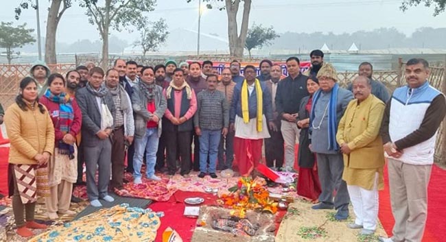 भूमि पूजन सम्पन्न