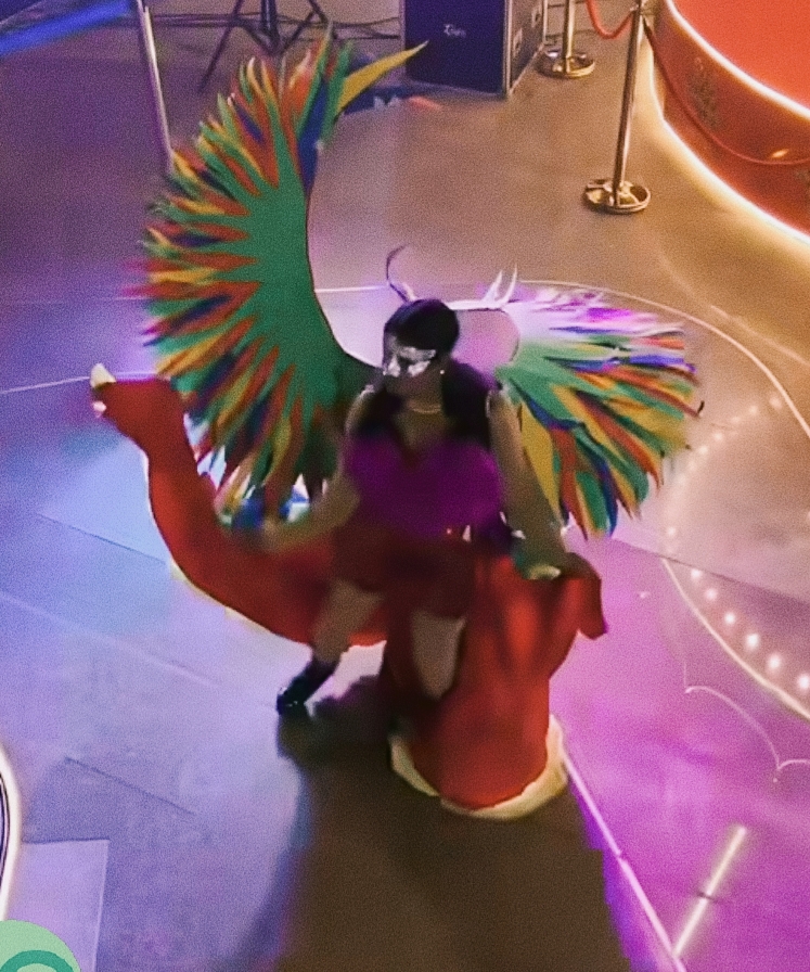 गुरुग्राम के एलान मॉल में नववर्ष पर प्रस्तुति देते कलाकार