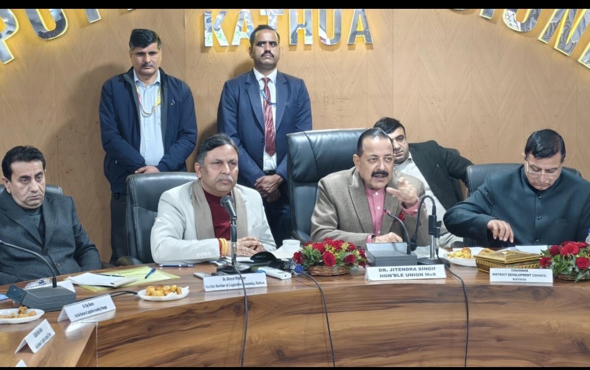 Dr Jitendra Singh holds review meeting on development works in Kathua, allocates Rs 10 crore for temporary repairs and Rs 2 crore for damaged structures