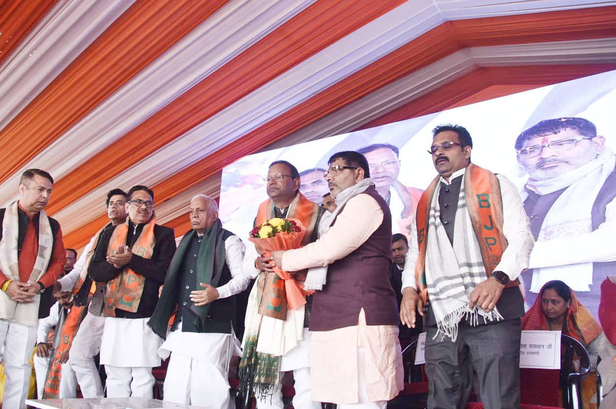उत्साह से लबरेज भाजपाइयों ने नवनियुक्त प्रदेश अध्यक्ष पंकज चौधरी का किया शानदार स्वागत