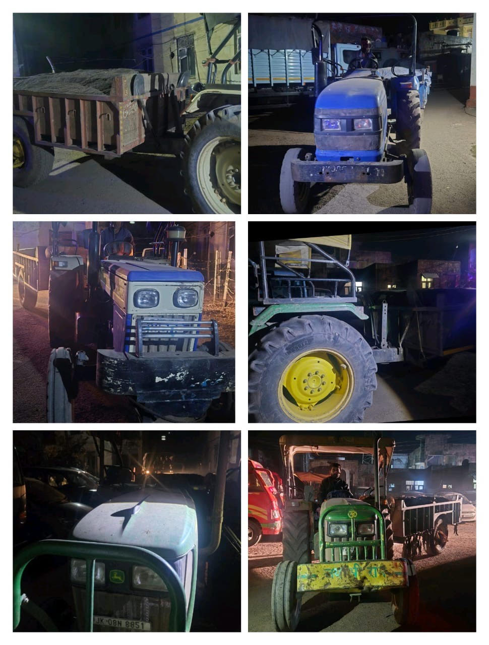 Four vehicles involved in illegal mining seized in Billawar area