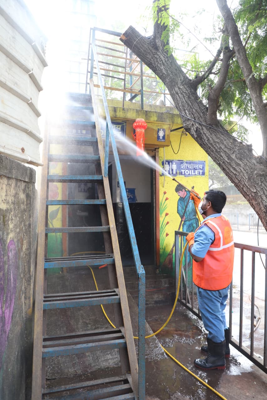 Tmc,s public toilet cleaning campaign Tmc,s public toilet cleaning campaign
